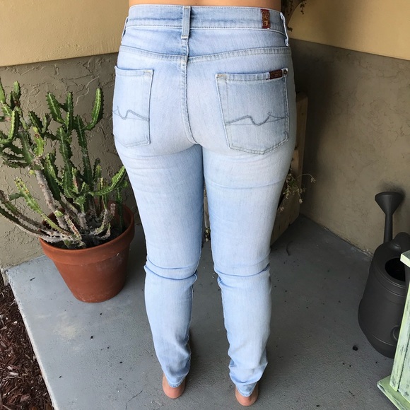 7 for all man kind blue jeans - Picture 4 of 8